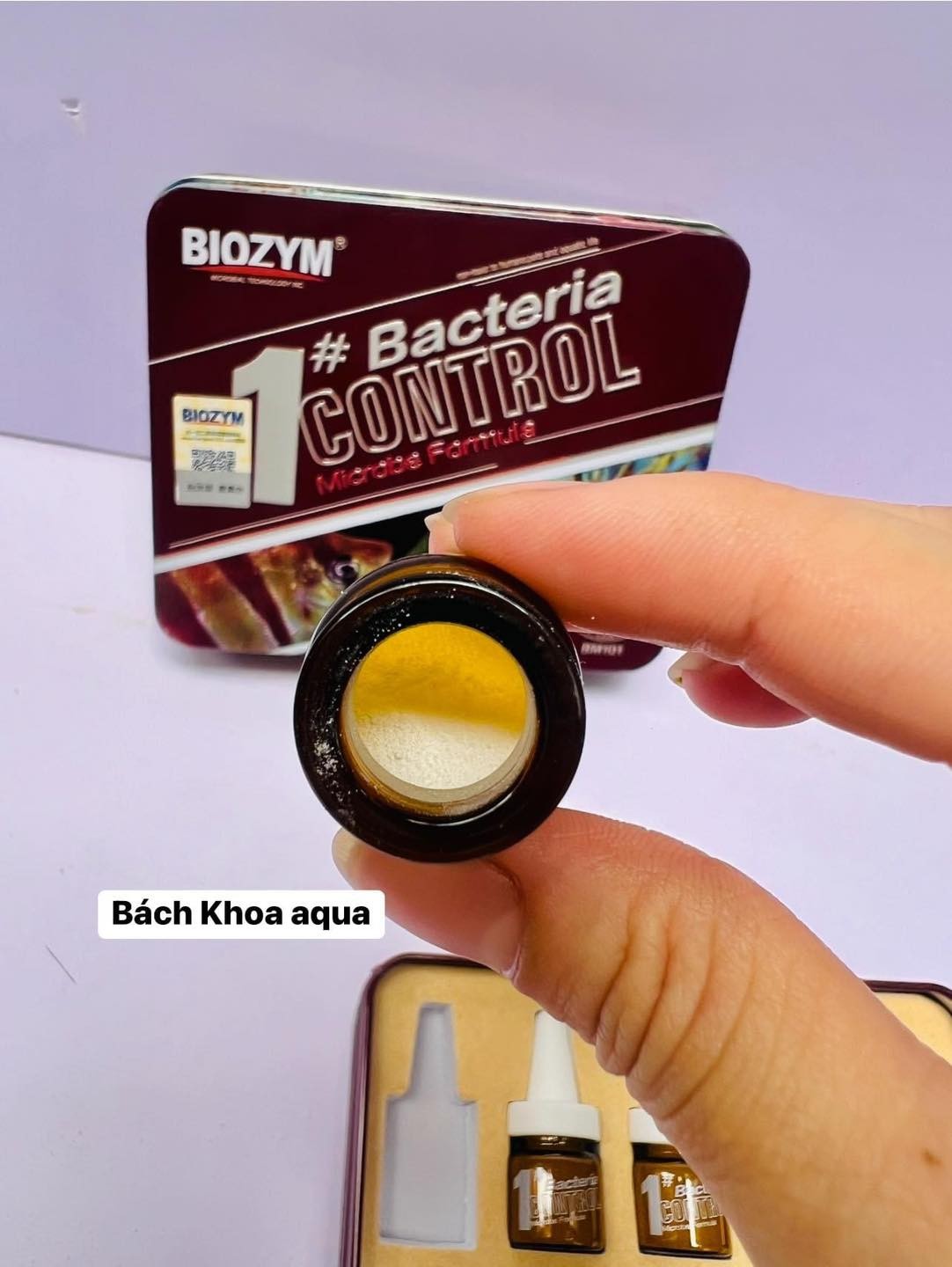 Trị nấm cho cá Biozym Bacteria Control - ống 2gr